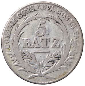 SVIZZERA Lucerna 5 Batzen 1815 - KM 112 AG ... 