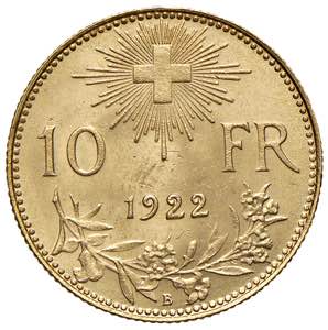 SVIZZERA Confederazione 10 Franchi 1922 - AU ... 