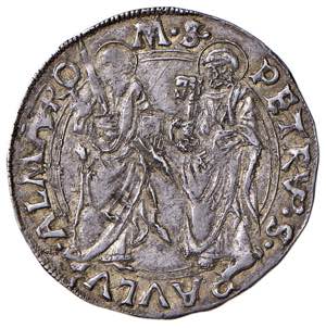 Paolo II (1464-1471) Grosso - Munt. 24 AG (g ... 