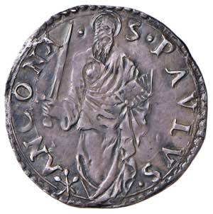 Pio IV (1555-1559) Ancona - Giulio - Munt. ... 