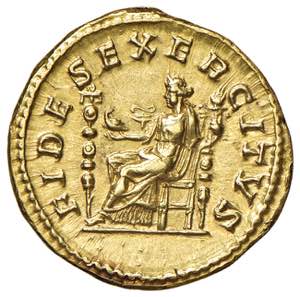 Elagabalo (219-222) Aureo - Busto laureato a ... 