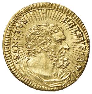 Clemente XI (1700-1721) Mezzo scudo d’oro ... 