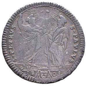 Pio VII (1800-1823) Testone 1803 A. III - ... 