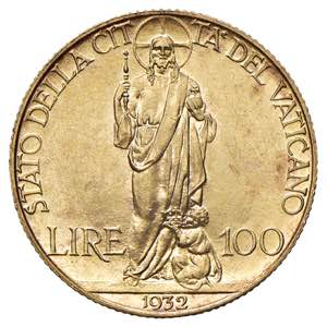 Pio XI (1929-1939) 100 Lire 1932 A. XI ... 