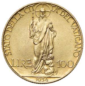 Pio XI (1929-1939) 100 Lire 1934 A. XIII - ... 