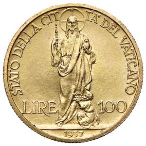 Pio XI (1929-1939) 100 Lire 1937 A. XVI - ... 