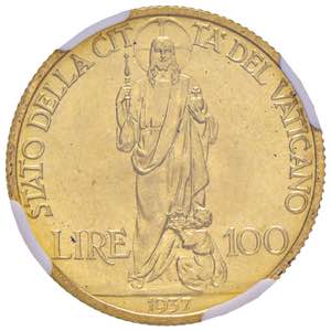 Pio XI (1929-1939) 100 Lire 1937 A. XVI - ... 