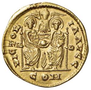 Arcadio (383-408) Solido (Mediolanum) Busto ... 