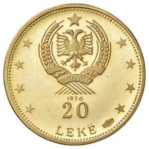 ALBANIA Repubblica - 20 Leke 1970 - KM 51 AU ... 