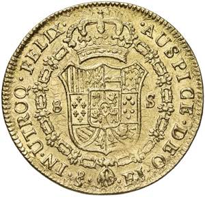 CILE Fernando VII (1808-1821) 8 Escudos 1809 ... 