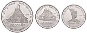 LAOS 10.000 e 5.000 Kip 1975 - KM 18.2, ... 
