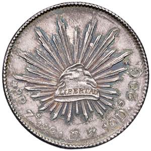 MESSICO 8 Pesos 1891 Zacatecas F Z - KM ... 