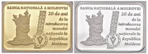 MOLDAVIA 200 Lei 2013 in oro 40 x 28 mm, 100 ... 