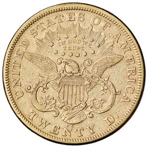 USA 20 Dollari 1874 CC - AU (g 33,29) RR ... 
