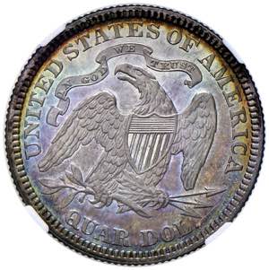 USA 25 Cents 1880 - AG In slab NGC PF 66 ... 