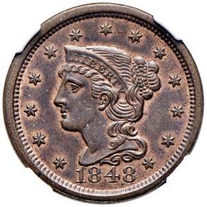 USA Cent 1848 - AG In ... 