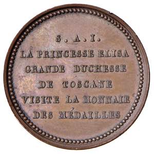 EPOCA NAPOLEONICA Medaglia 1808 La regina ... 