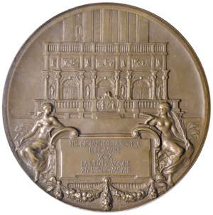 VENEZIA Medaglia 1912 per la ricostruzione ... 