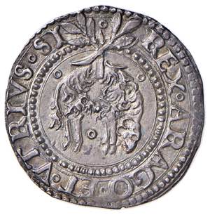 NAPOLI Carlo V (1516-1556) Carlino simbolo ... 