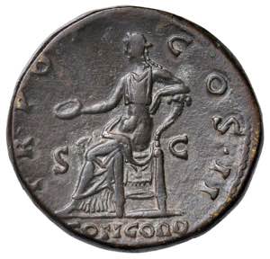 Aelio (136-138) Sesterzio - Busto a d. - R/ ... 
