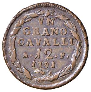 NAPOLI Ferdinando IV (1759-1816) Grano 1791 ... 