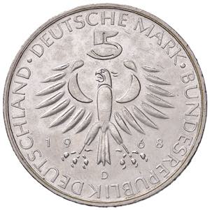 GERMANIA 5 Marchi 1968 D - KM 123 AG (g ... 