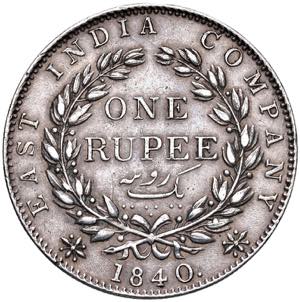 INDIA Victoria (1837-1901) Rupia 1840 - KM ... 