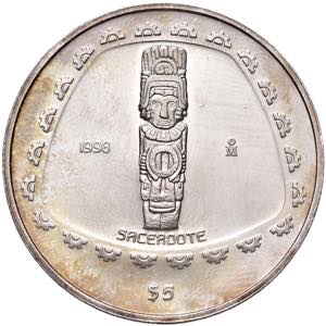 MESSICO 5 Pesos 1998 - ... 