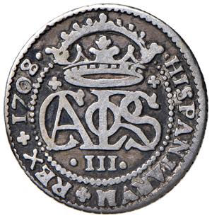 SPAGNA Carlo III (1700-1714) Barcelona - 2 ... 