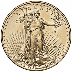 USA 50 Dollari 2021 Aquila - AU (g 33,99)