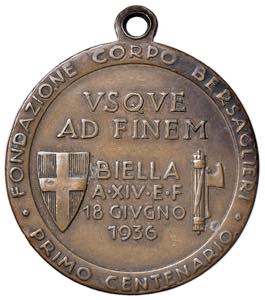 MEDAGLIE FASCISTE Medaglia 1936 Fondazione ... 