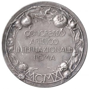 ROMA Medaglia 1901 Congresso artistico ... 