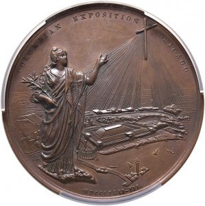 USA Medaglia 1893 Columbian Expo-Chicago - ... 