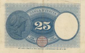 Banca d’Italia 25 Lire Aquila Latina O4 ... 