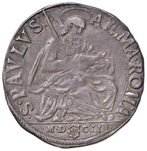 Paolo V (1605-1621) Testone 1611 A. VII - ... 