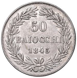 Gregorio XVI (1831-1846) 50 Baiocchi 1845 A. ... 
