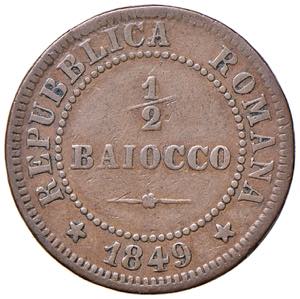Repubblica romana (1848-1849) Mezzo baiocco ... 
