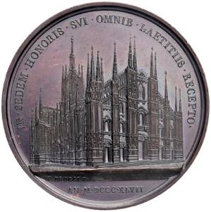 Medaglia 1847 Bartolomeo Romili, arcivescovo ... 