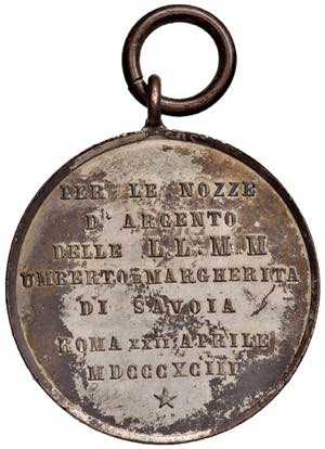 MEDAGLIE DEI SAVOIA Medaglia 1893 Umberto I ... 