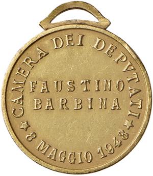 REPUBBLICA ITALIANA (1946-) Medaglia 1948 ... 
