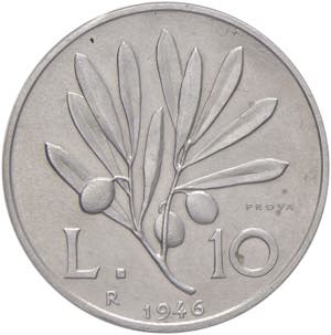 Repubblica italiana (1946-) 10 Lire 1946 ... 