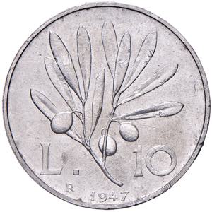 Repubblica italiana (1946-) 10 Lire 1947 - ... 