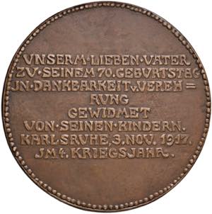 GERMANIA Hermann Walder - Medaglia 1917 - AE ... 