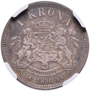 NORVEGIA Oscar II (1872-1907) Krona 1890 - ... 