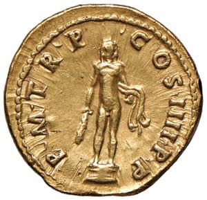 Traiano (98-117) Aureo - Testa laureata a d. ... 
