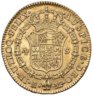 SPAGNA Carlo IV (1788-1808) 4 Escudos 1796 ... 