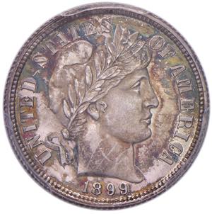 USA 10 Cents 1899 - AG ... 