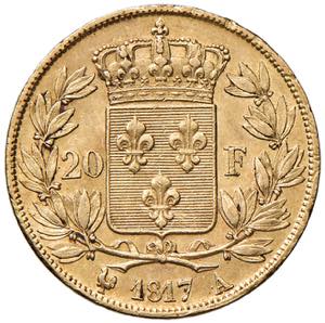 FRANCIA Luigi XVIII (1814-1824) 20 Franchi ... 