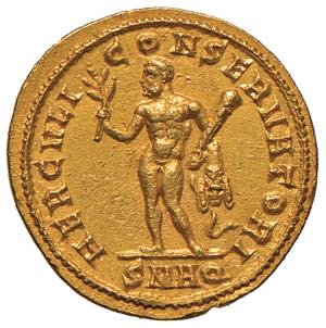 Costanzo I (293-305) Aureo (Aquileia) Testa ... 