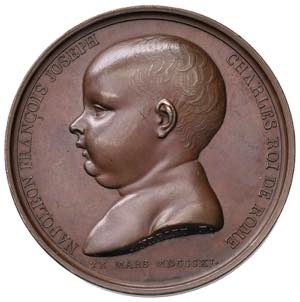 Medaglia 1811 Nascita del Re di Roma AE (g ... 